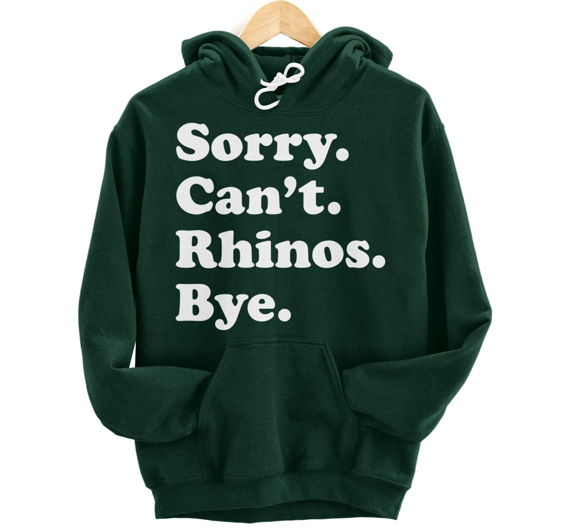 Funny Rhino Rhinoceros Gift for Men Women Boys or Girls Pullover Hoodie