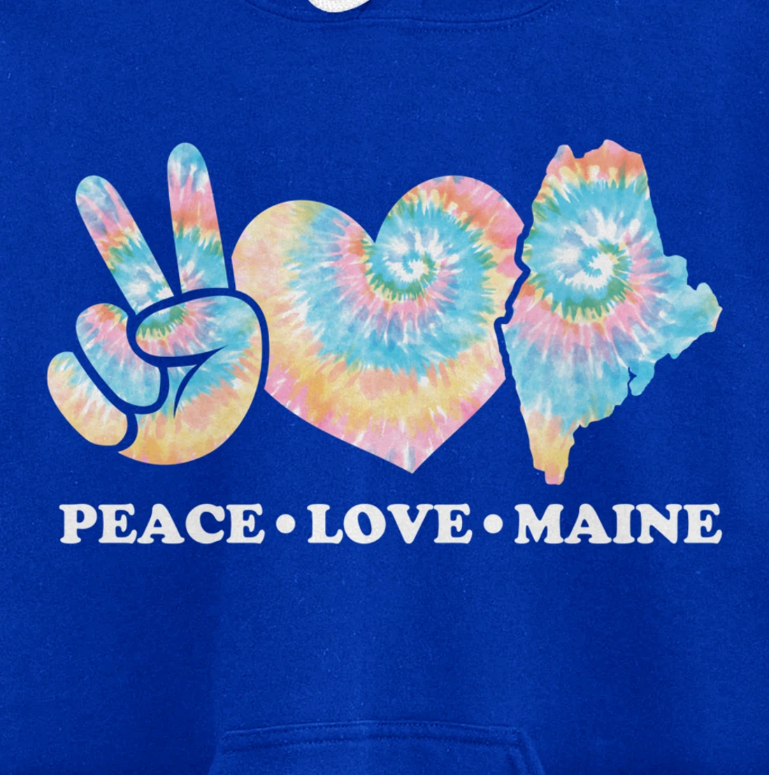 Peace Love Maine Pullover Hoodie