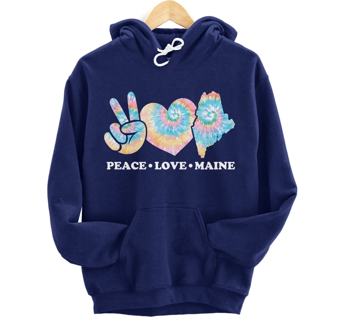 Peace Love Maine Pullover Hoodie