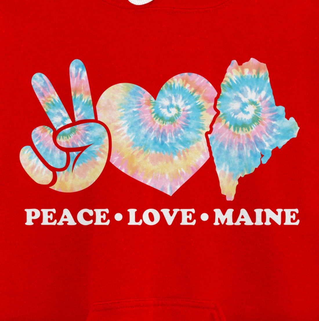 Peace Love Maine Pullover Hoodie