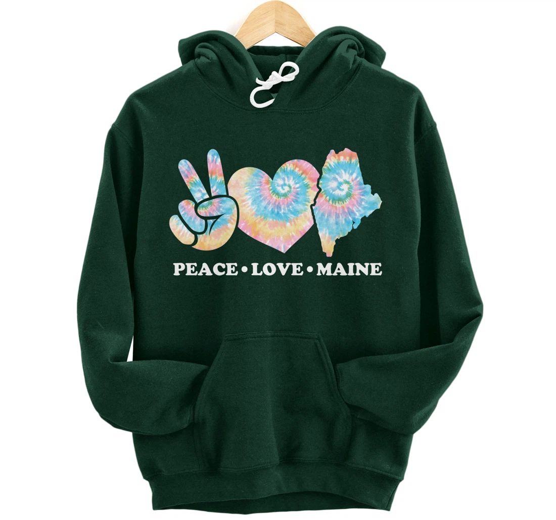 Peace Love Maine Pullover Hoodie
