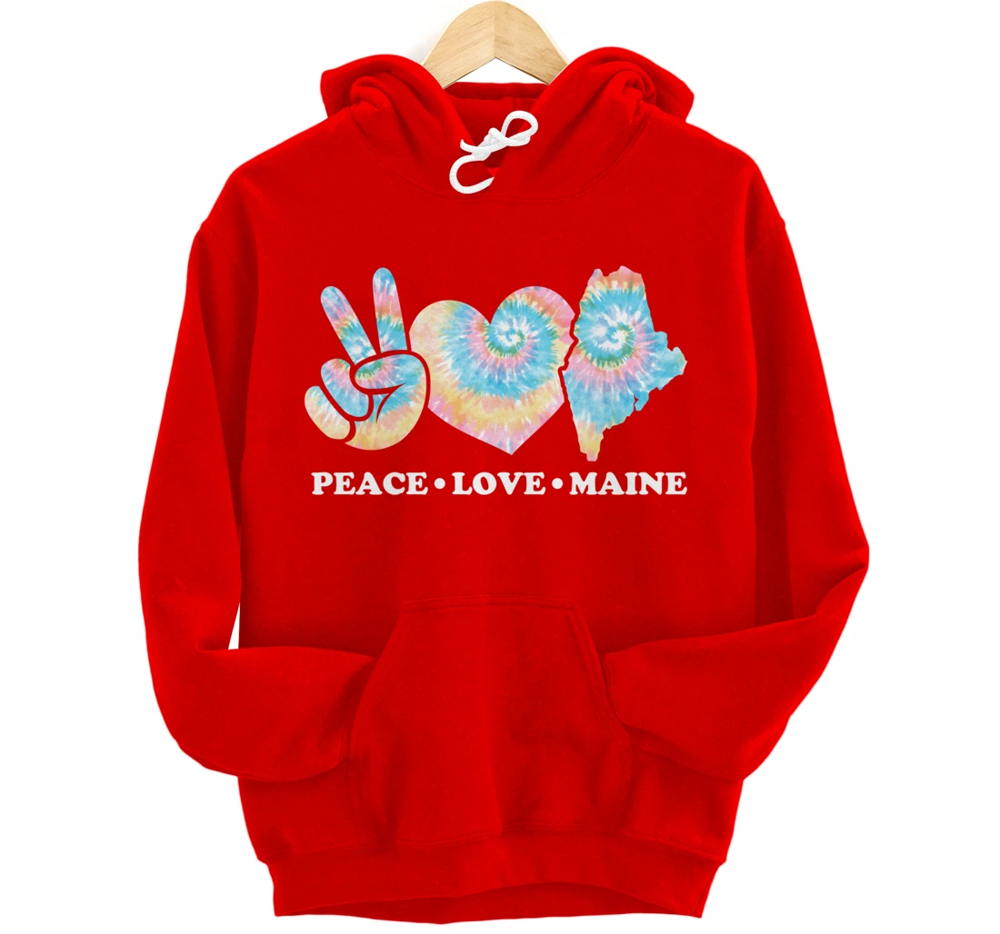 Peace Love Maine Pullover Hoodie