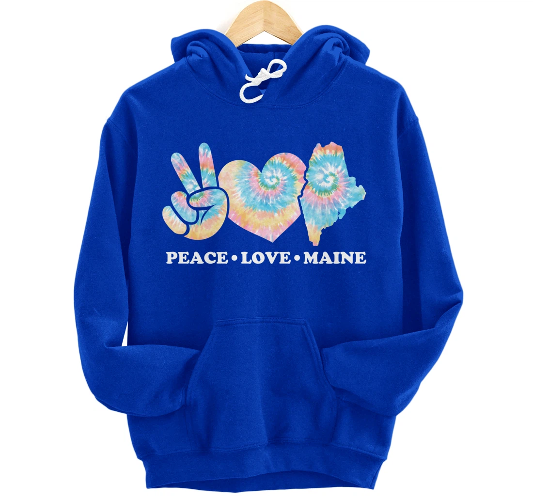 Peace Love Maine Pullover Hoodie