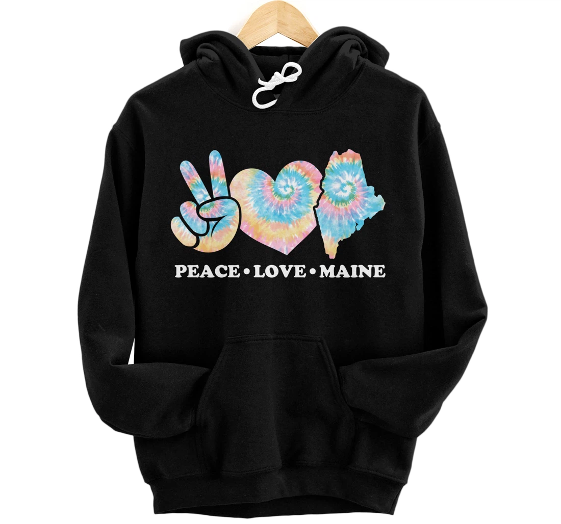 Peace Love Maine Pullover Hoodie