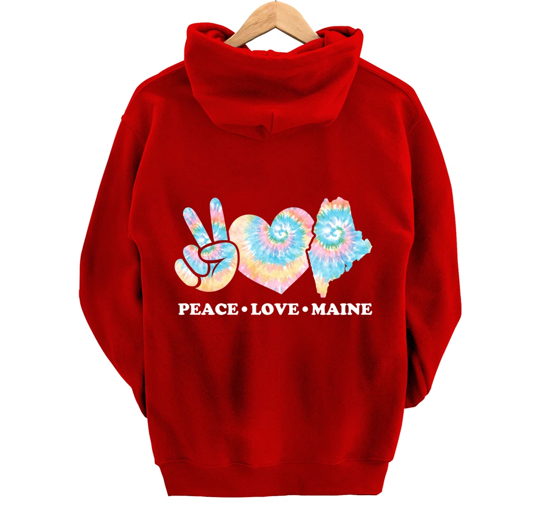 Peace Love Maine Pullover Hoodie