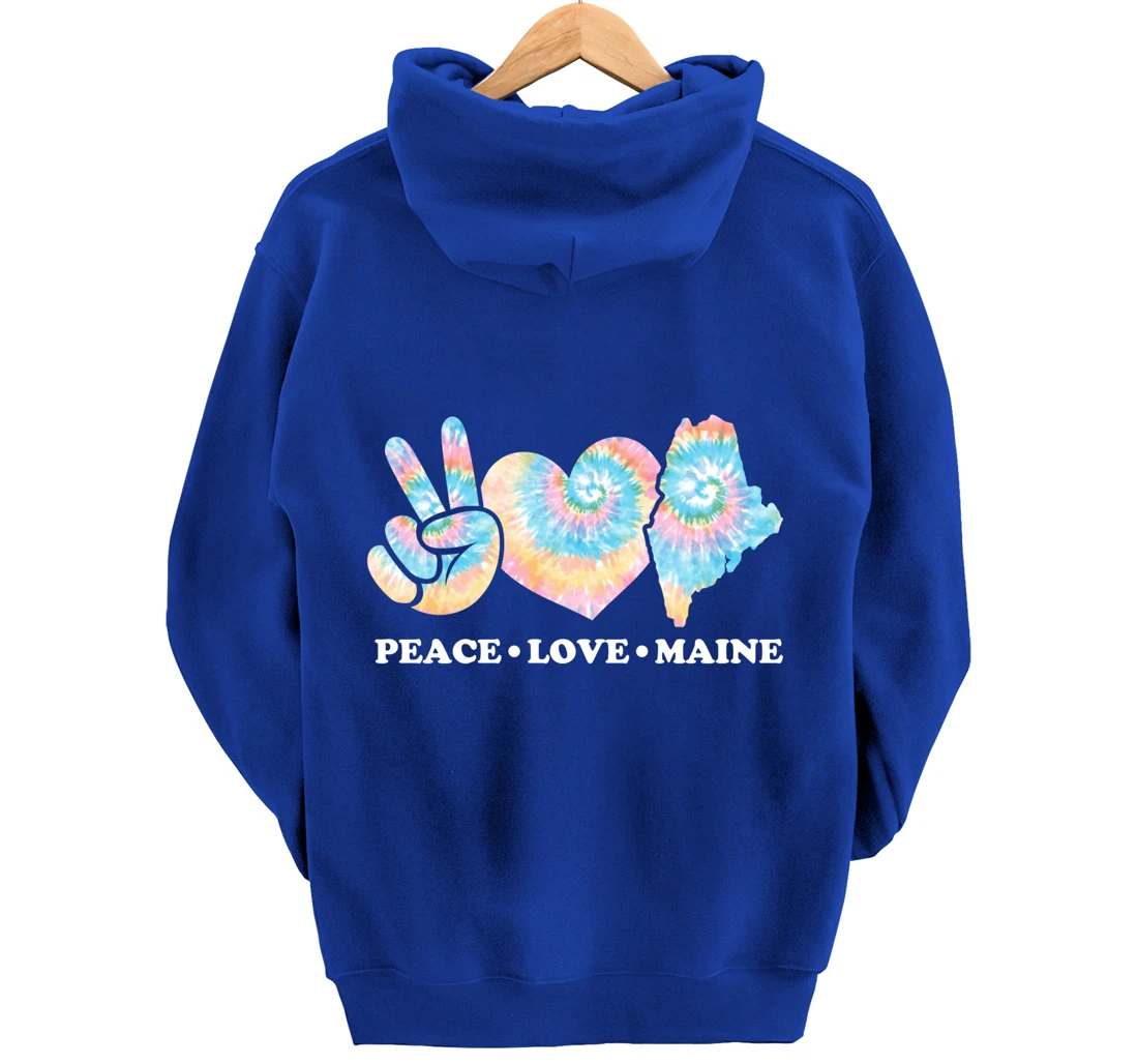 Peace Love Maine Pullover Hoodie