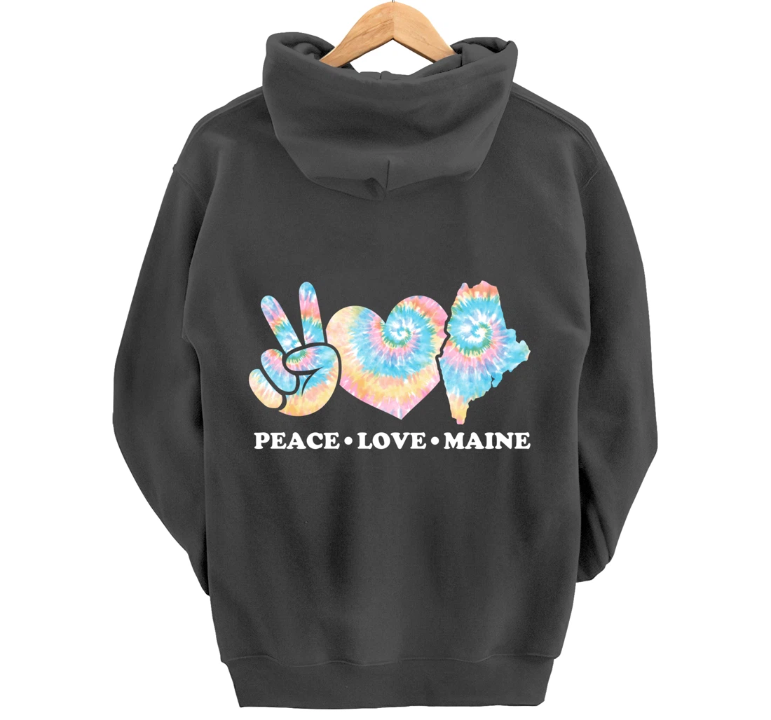 Peace Love Maine Pullover Hoodie