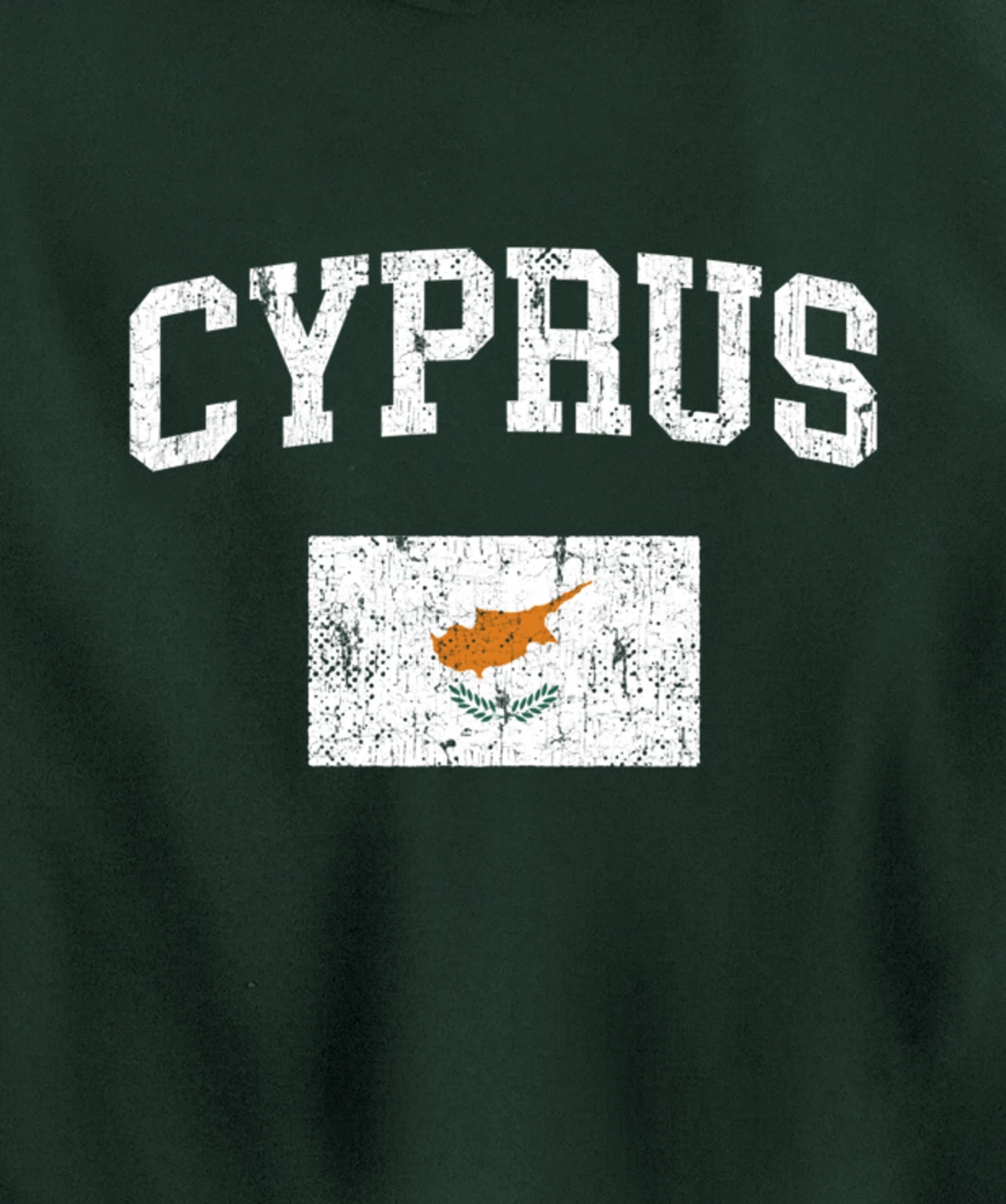 Retro Cyprus Flag Vintage Cypriot Flag Cypriot Pullover Hoodie