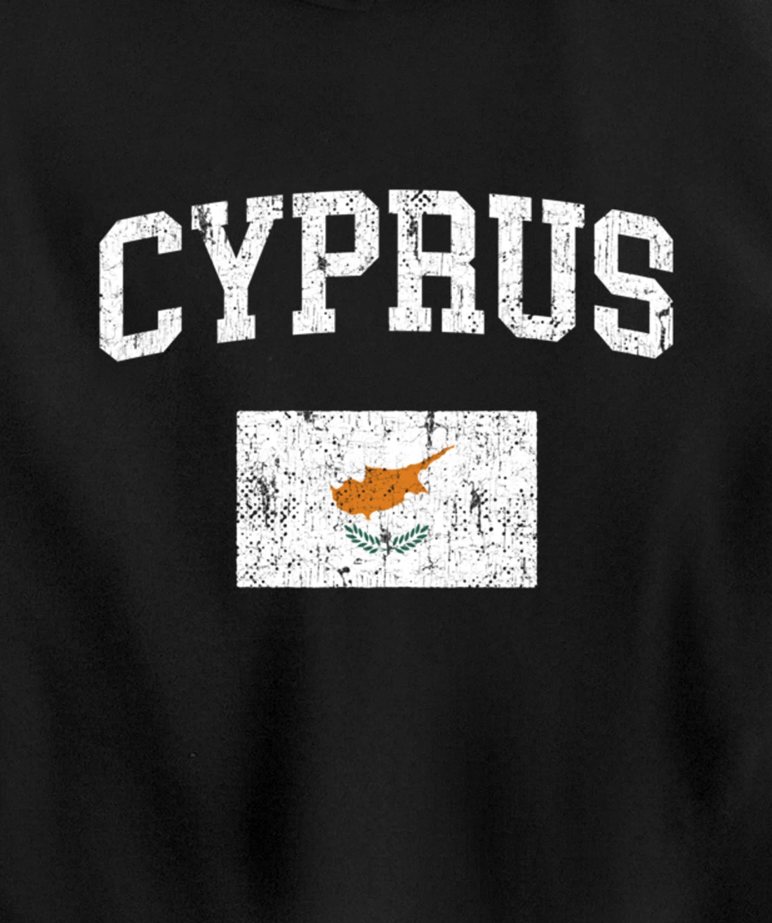 Retro Cyprus Flag Vintage Cypriot Flag Cypriot Pullover Hoodie