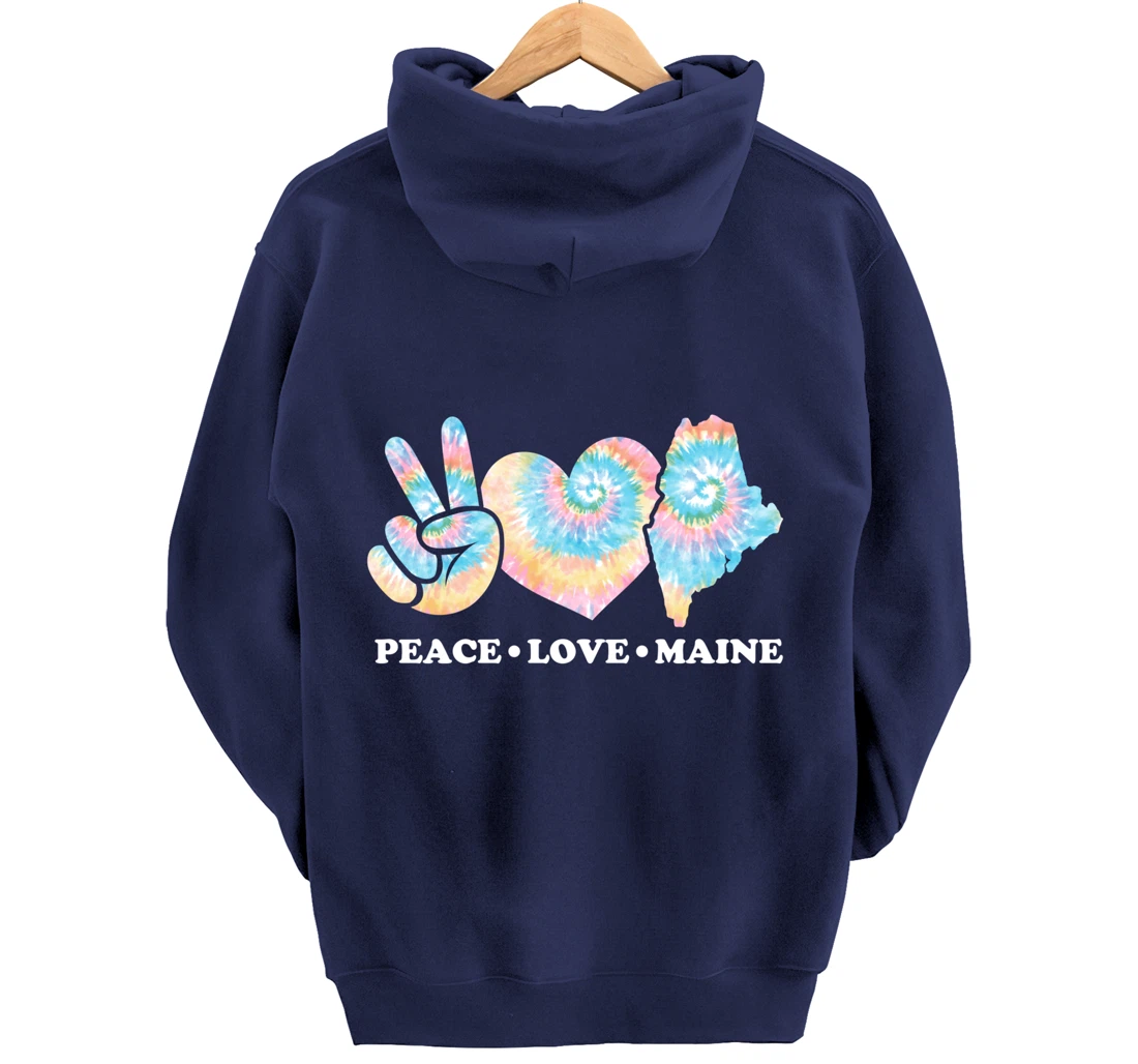 Peace Love Maine Pullover Hoodie
