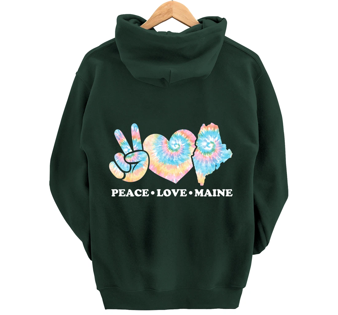 Peace Love Maine Pullover Hoodie