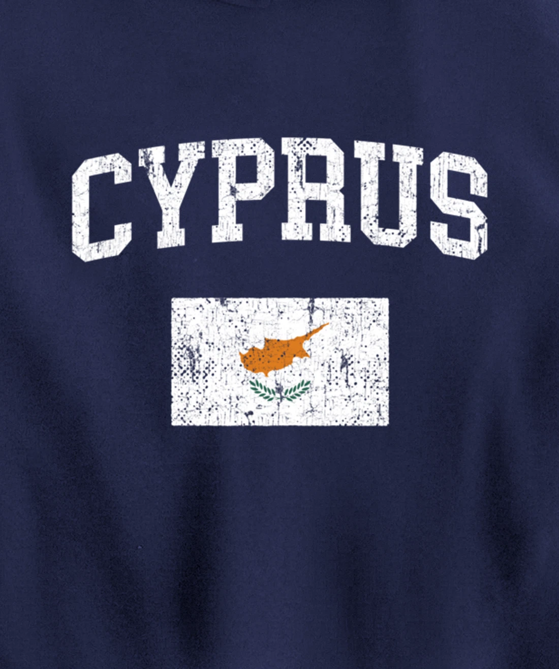 Retro Cyprus Flag Vintage Cypriot Flag Cypriot Pullover Hoodie