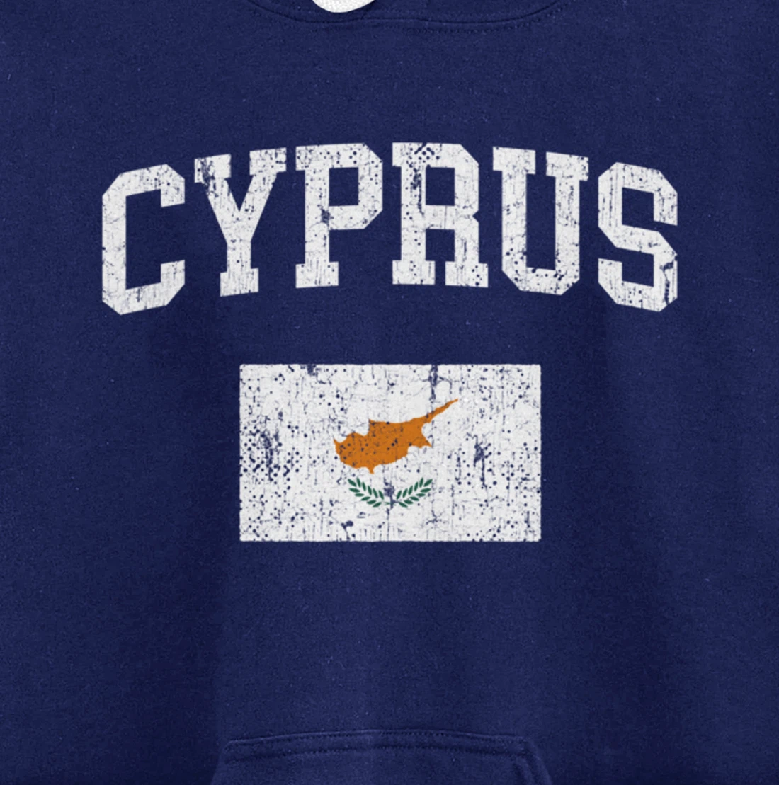 Retro Cyprus Flag Vintage Cypriot Flag Cypriot Pullover Hoodie