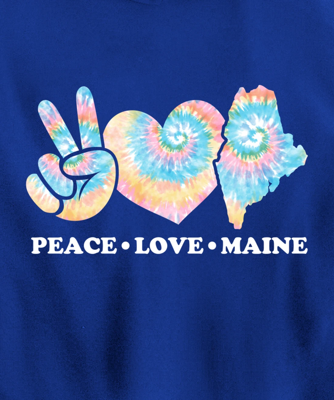 Peace Love Maine Pullover Hoodie
