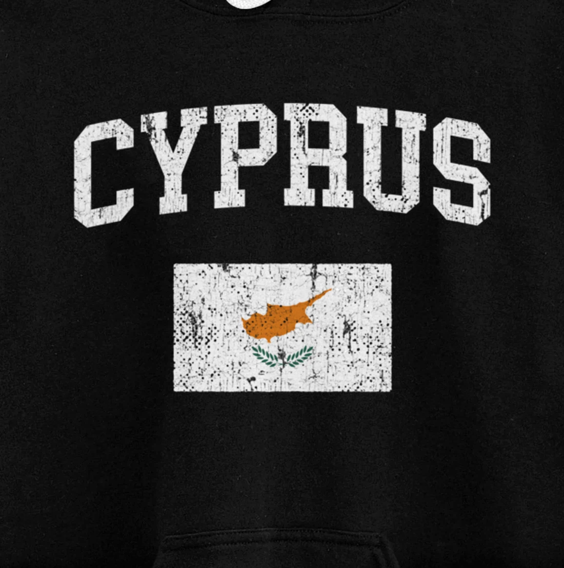 Retro Cyprus Flag Vintage Cypriot Flag Cypriot Pullover Hoodie