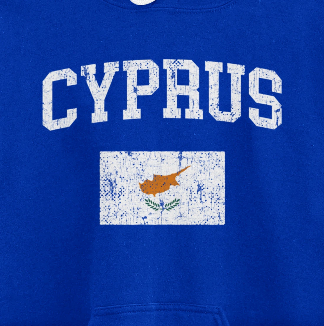 Retro Cyprus Flag Vintage Cypriot Flag Cypriot Pullover Hoodie