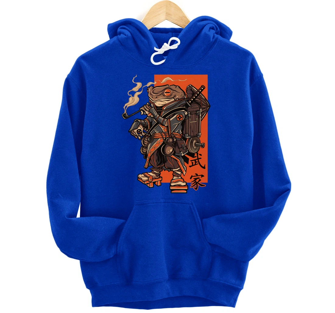 Japanese Toad Ninja Samurai Katana Sword Pullover Hoodie