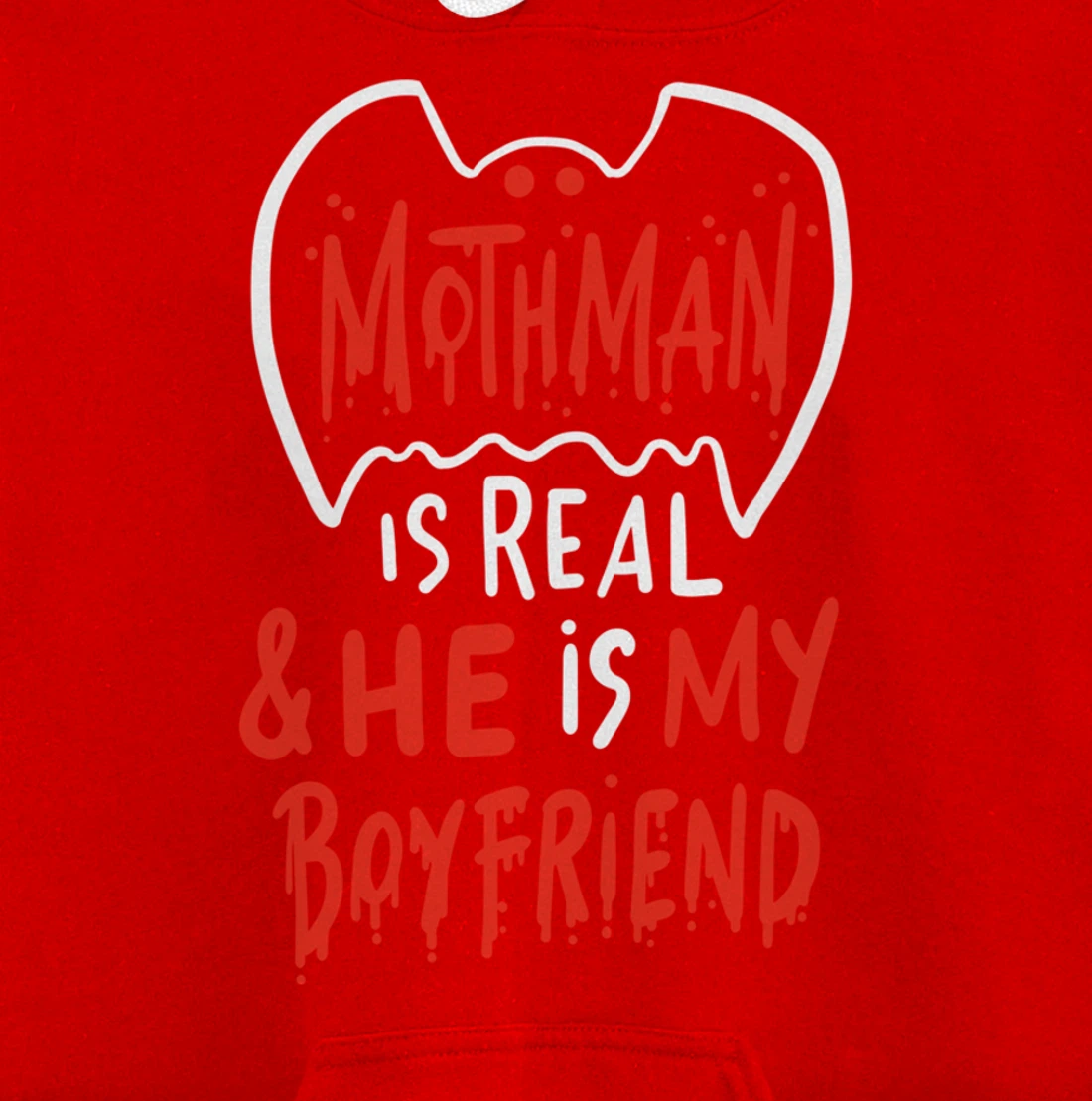 Mothman Design For Cryptid Lovers - Mothman Is My Boyfriend Pullover Hoodie