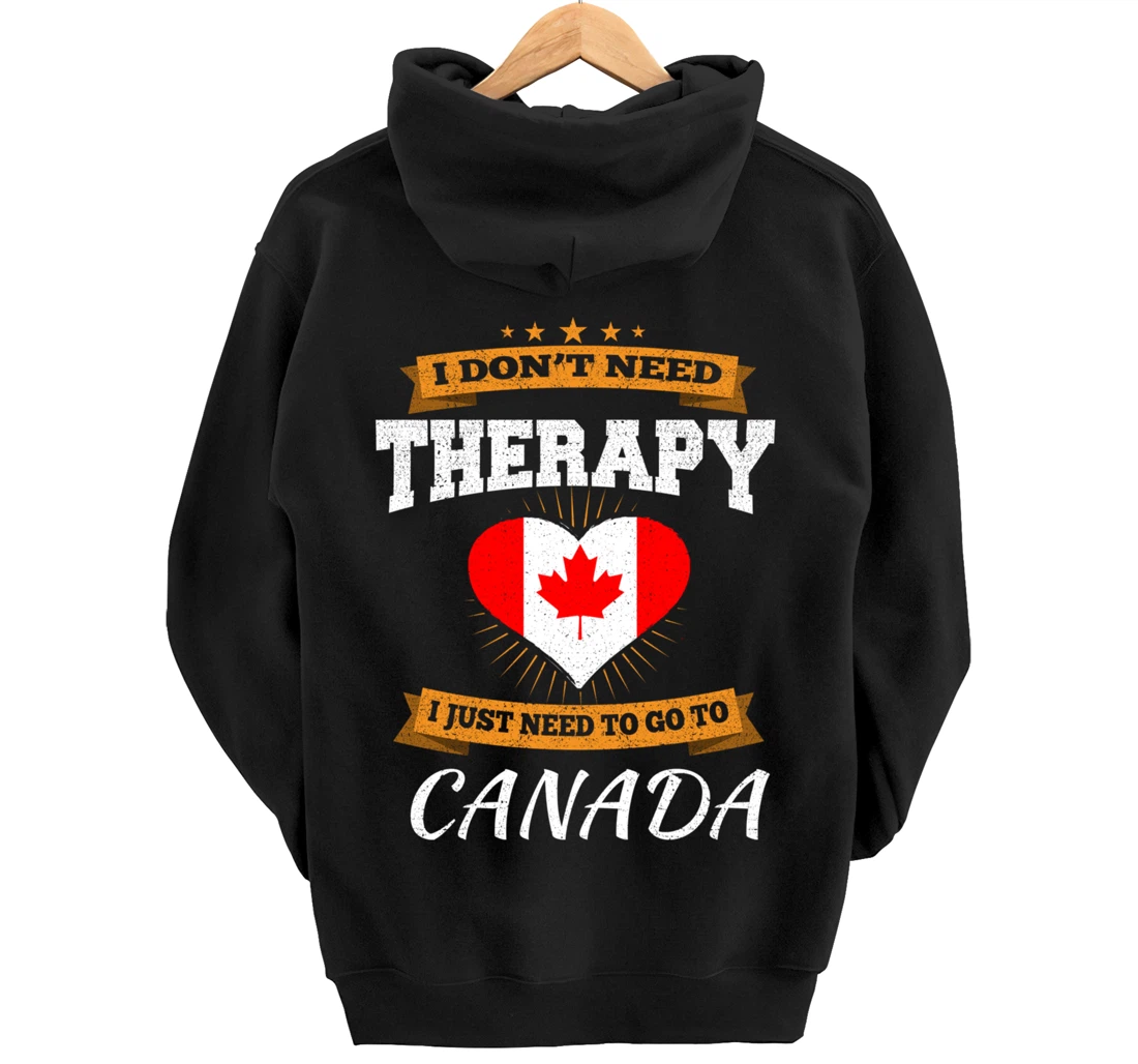 Canadian Flag I Vacation Gift I Funny Canada Pullover Hoodie