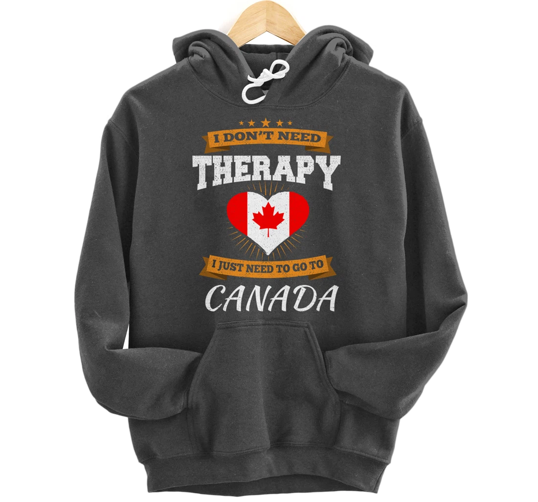 Canadian Flag I Vacation Gift I Funny Canada Pullover Hoodie