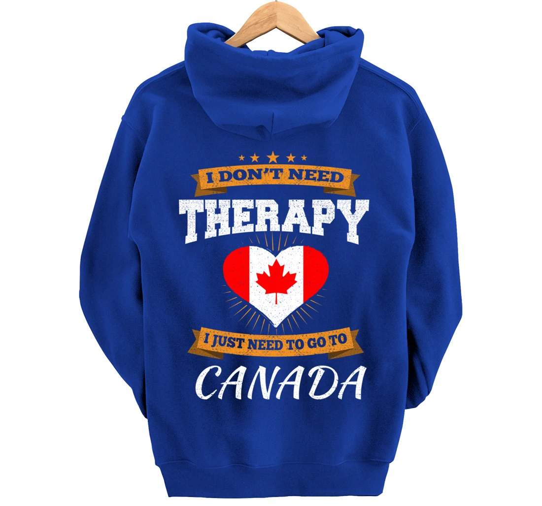 Canadian Flag I Vacation Gift I Funny Canada Pullover Hoodie