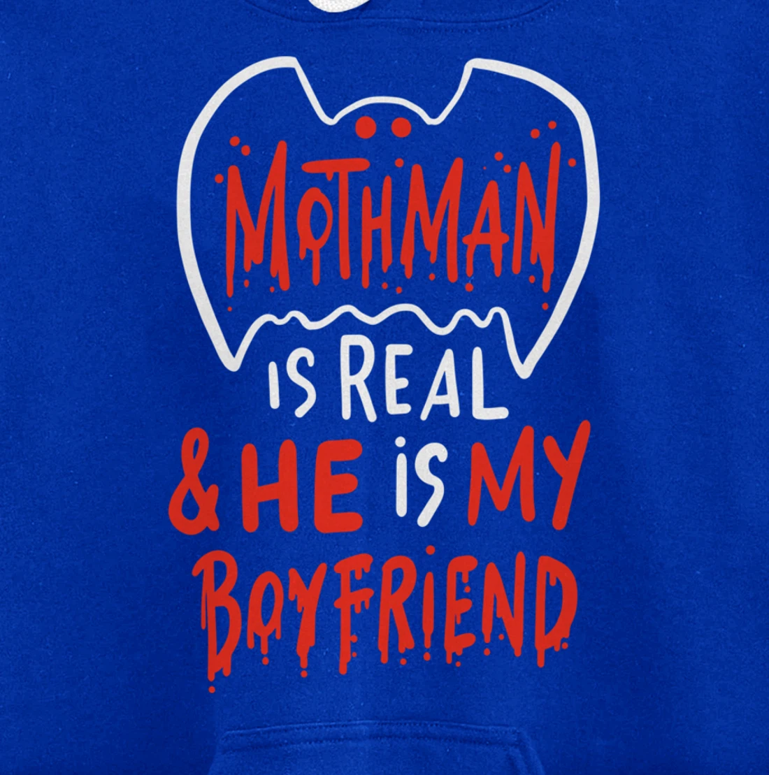 Mothman Design For Cryptid Lovers - Mothman Is My Boyfriend Pullover Hoodie