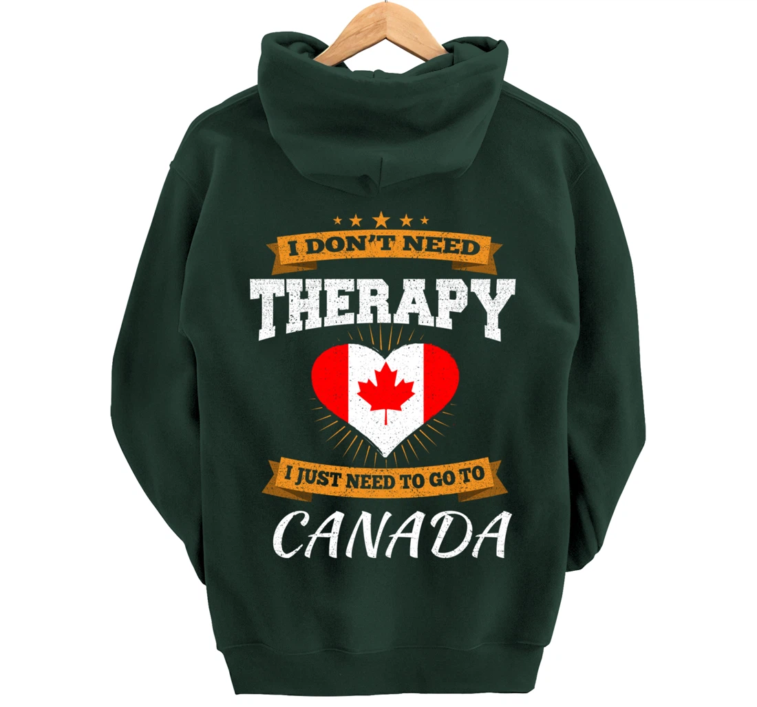 Canadian Flag I Vacation Gift I Funny Canada Pullover Hoodie