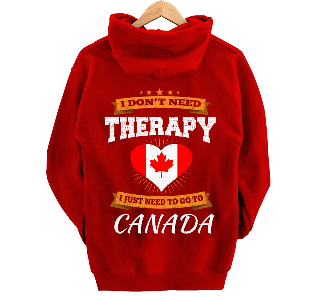 Canadian Flag I Vacation Gift I Funny Canada Pullover Hoodie
