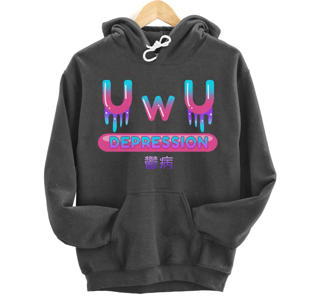 Yami Kawaii OwO UwU Pastel Goth Harajuku Indie Aesthetic Sad Pullover Hoodie