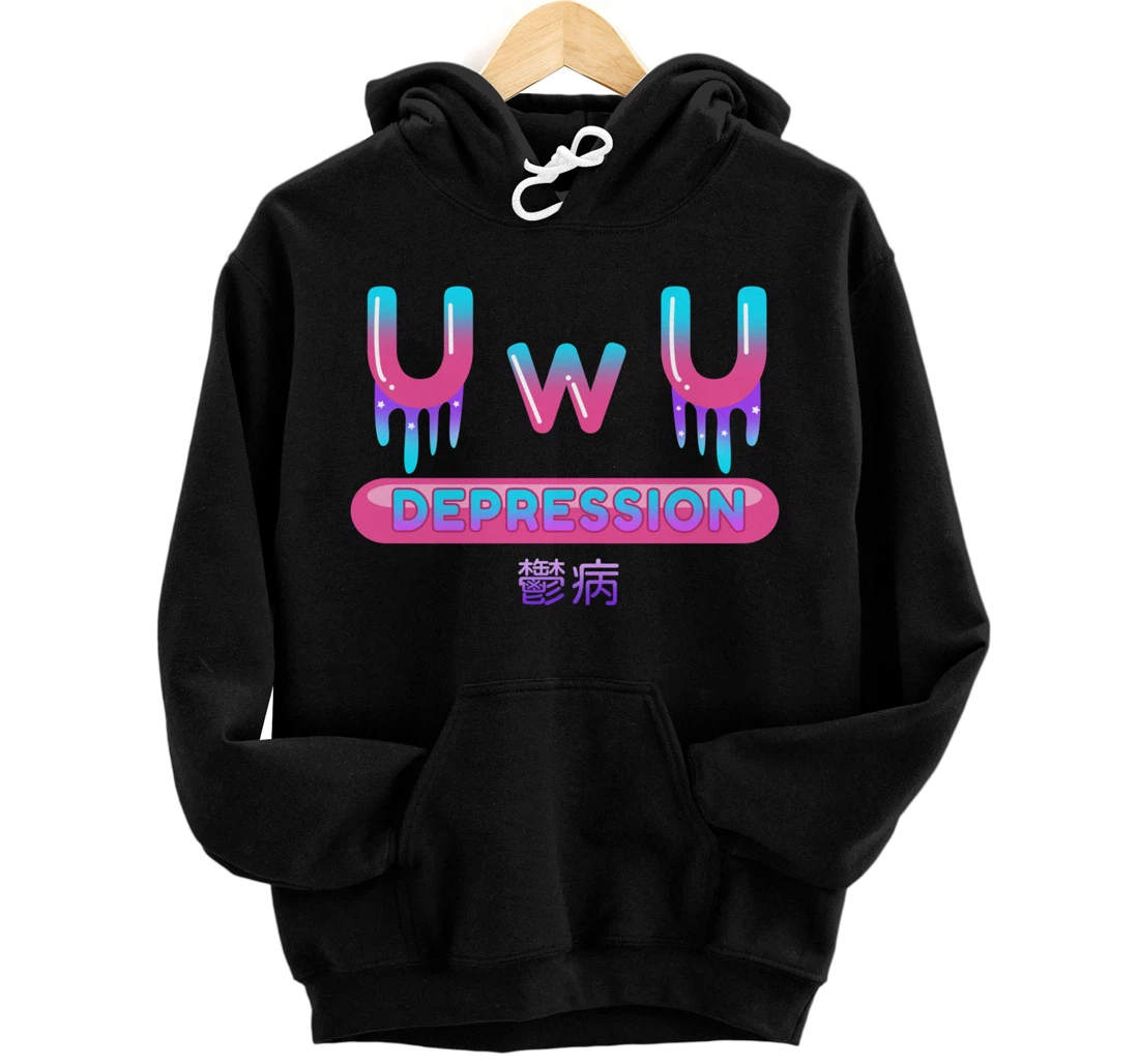 Yami Kawaii OwO UwU Pastel Goth Harajuku Indie Aesthetic Sad Pullover Hoodie