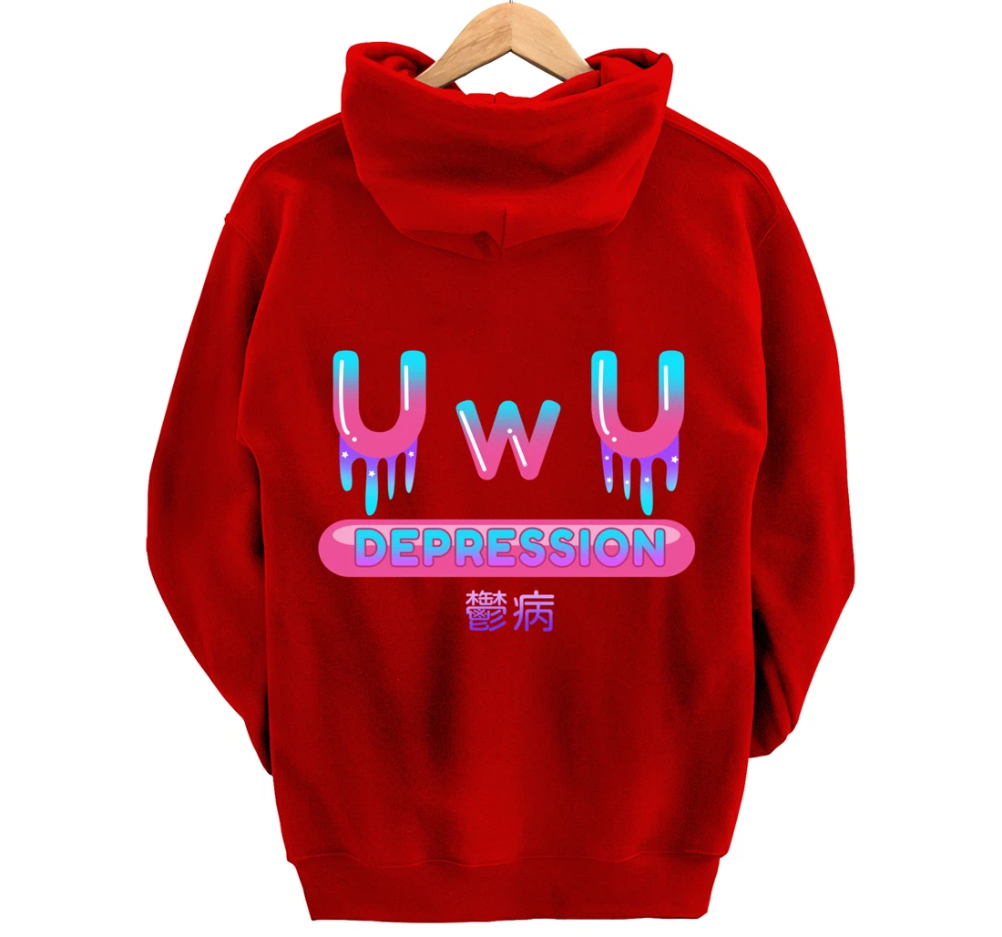 Yami Kawaii OwO UwU Pastel Goth Harajuku Indie Aesthetic Sad Pullover Hoodie