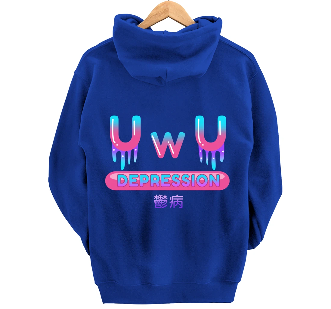 Yami Kawaii OwO UwU Pastel Goth Harajuku Indie Aesthetic Sad Pullover Hoodie