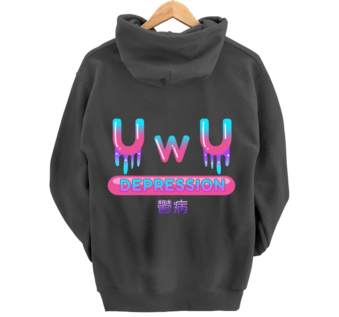 Yami Kawaii OwO UwU Pastel Goth Harajuku Indie Aesthetic Sad Pullover Hoodie