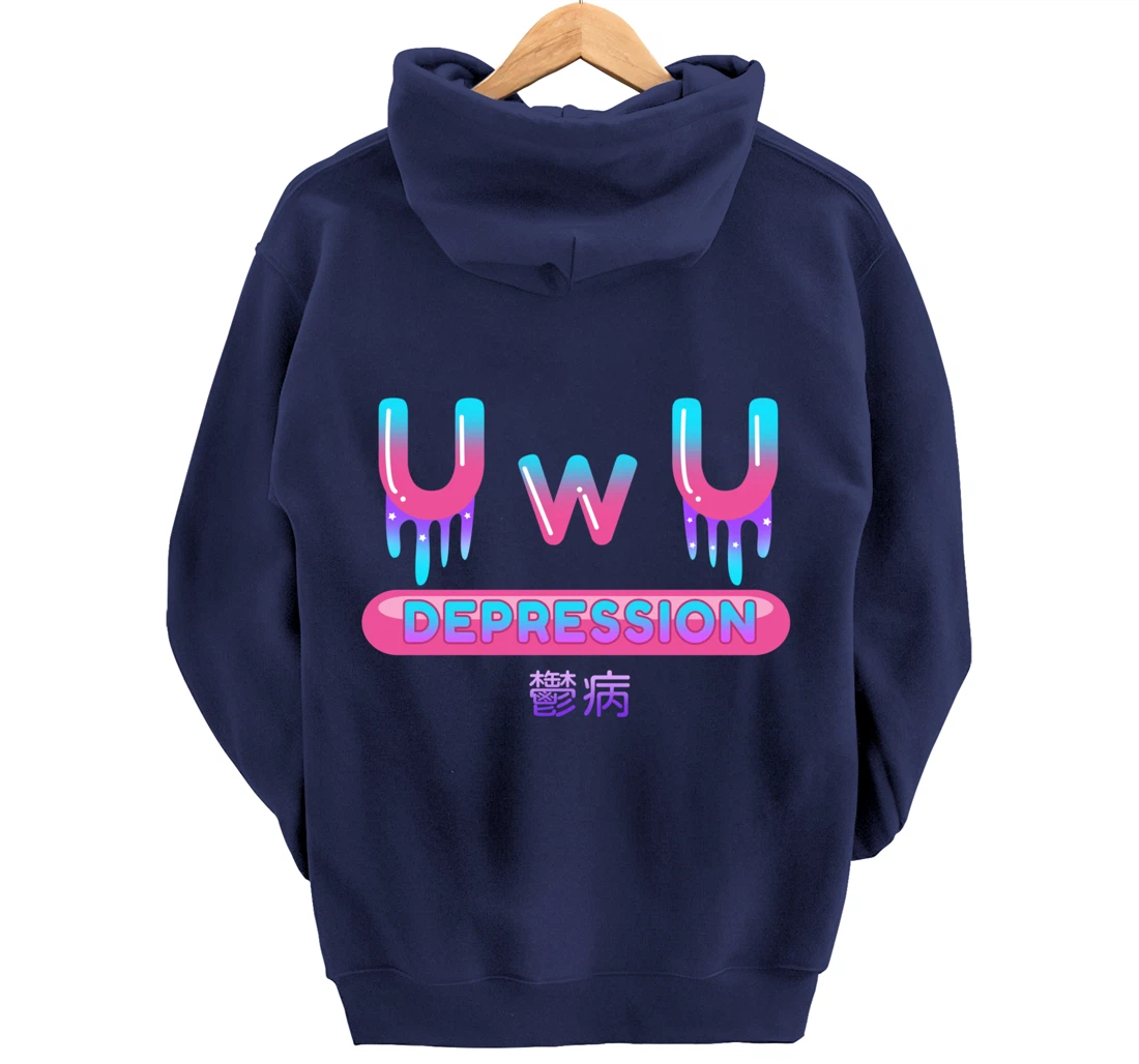 Yami Kawaii OwO UwU Pastel Goth Harajuku Indie Aesthetic Sad Pullover Hoodie
