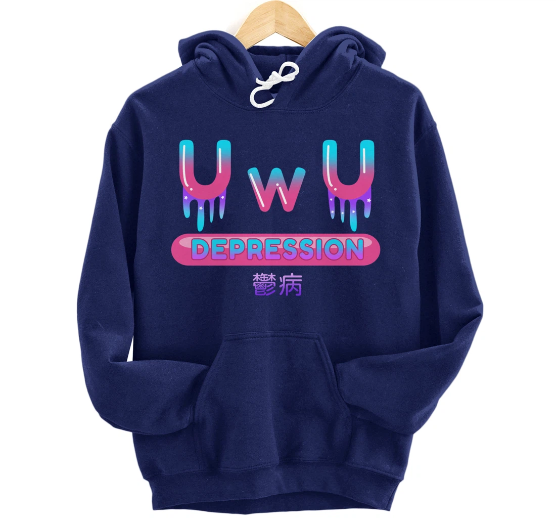 Yami Kawaii OwO UwU Pastel Goth Harajuku Indie Aesthetic Sad Pullover Hoodie