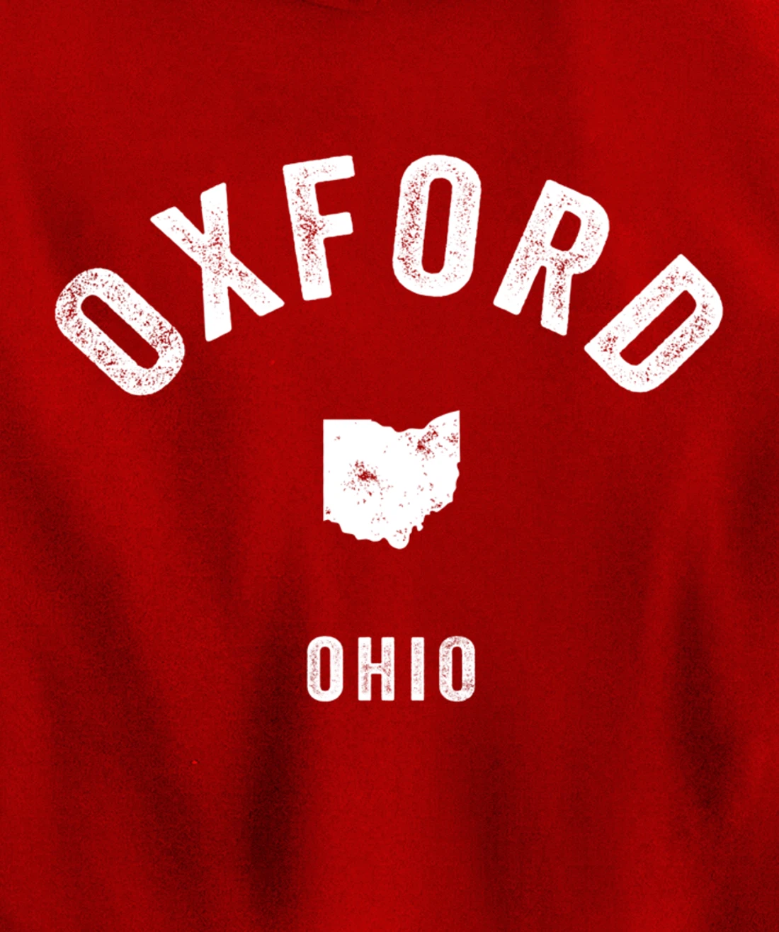 Oxford Ohio OH Vintage 70s Athletic Sports Design Pullover Hoodie