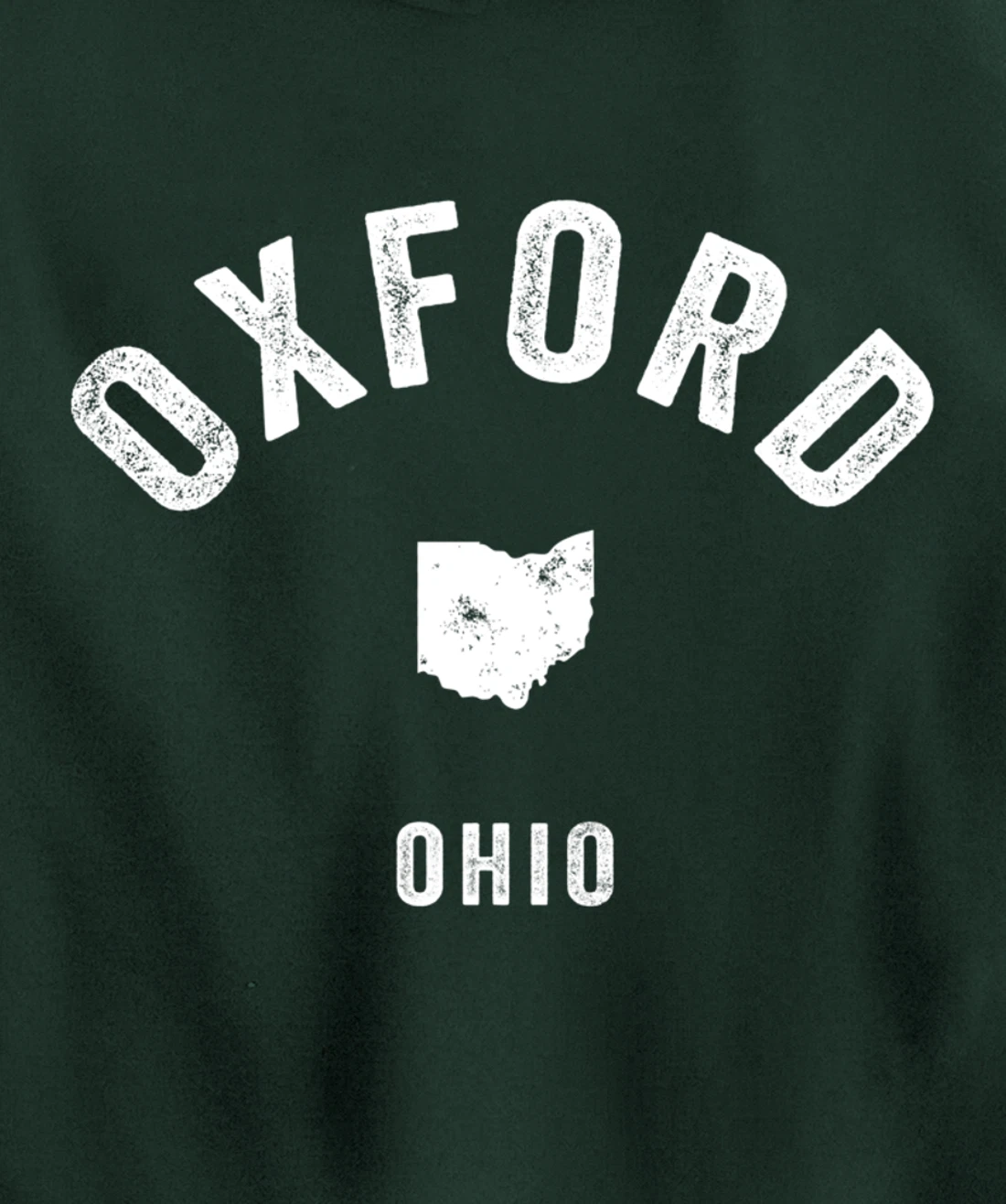 Oxford Ohio OH Vintage 70s Athletic Sports Design Pullover Hoodie