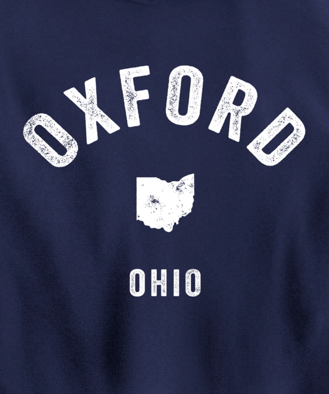 Oxford Ohio OH Vintage 70s Athletic Sports Design Pullover Hoodie