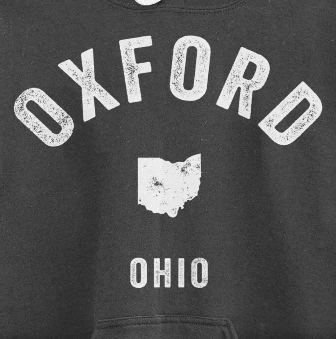 Oxford Ohio OH Vintage 70s Athletic Sports Design Pullover Hoodie