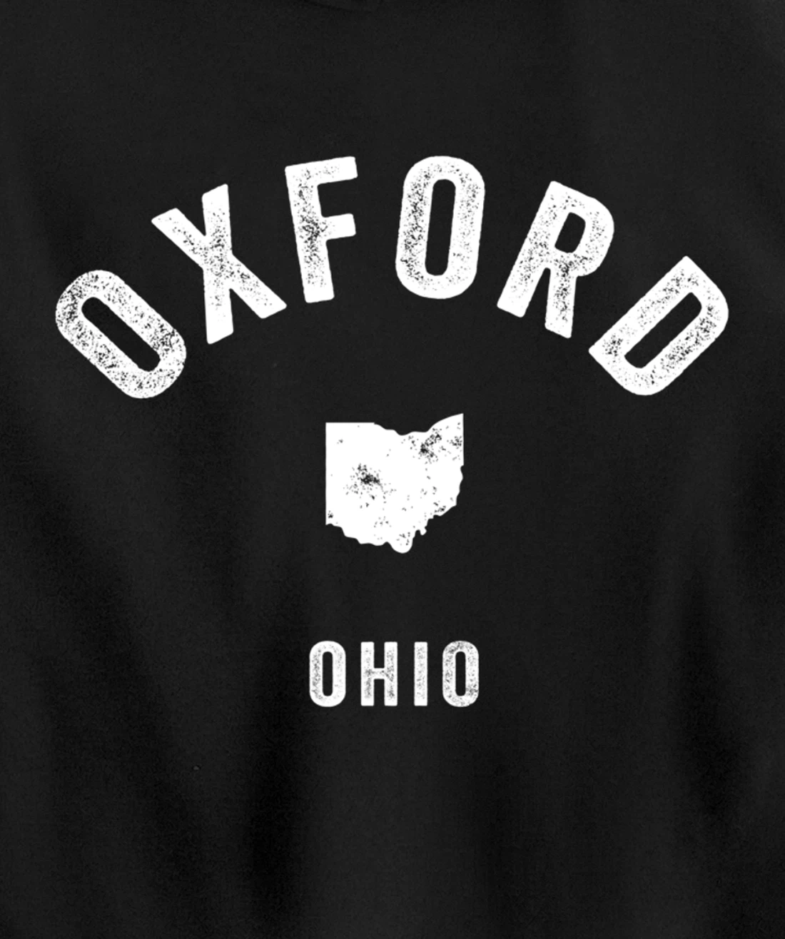 Oxford Ohio OH Vintage 70s Athletic Sports Design Pullover Hoodie