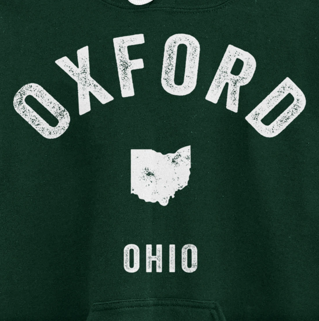 Oxford Ohio OH Vintage 70s Athletic Sports Design Pullover Hoodie