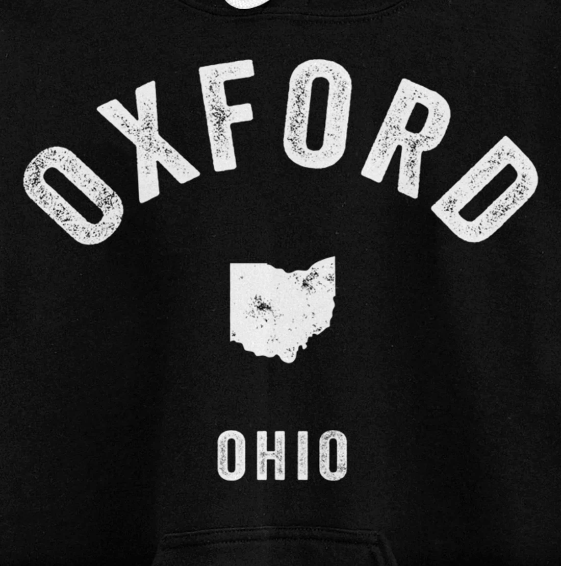 Oxford Ohio OH Vintage 70s Athletic Sports Design Pullover Hoodie