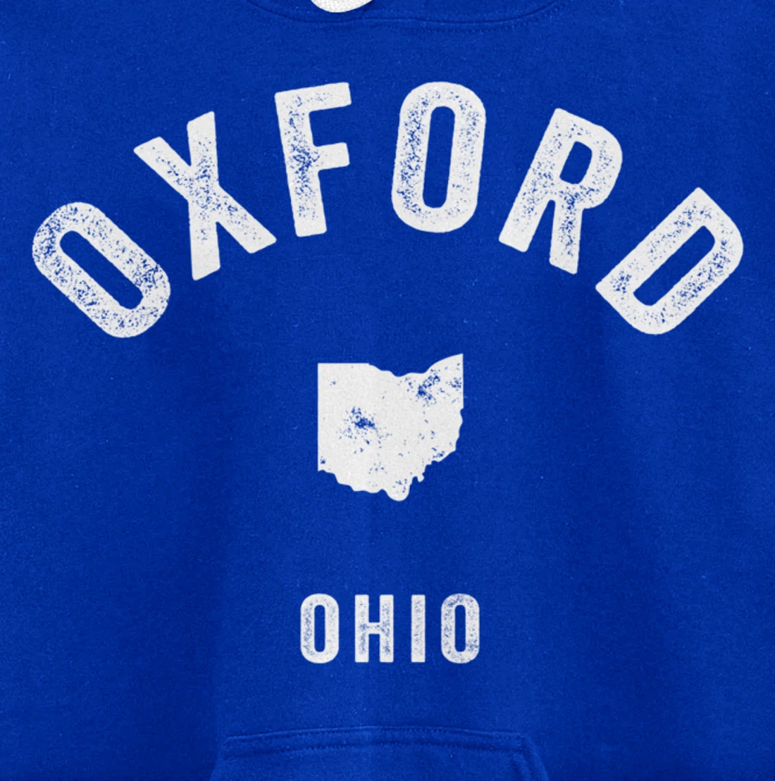 Oxford Ohio OH Vintage 70s Athletic Sports Design Pullover Hoodie