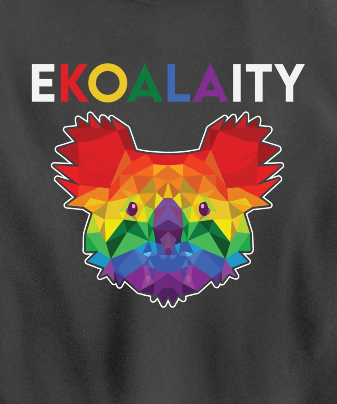 Cute Ekoalaity Rainbow LGBT Koala Gay Pride Gift Pullover Hoodie