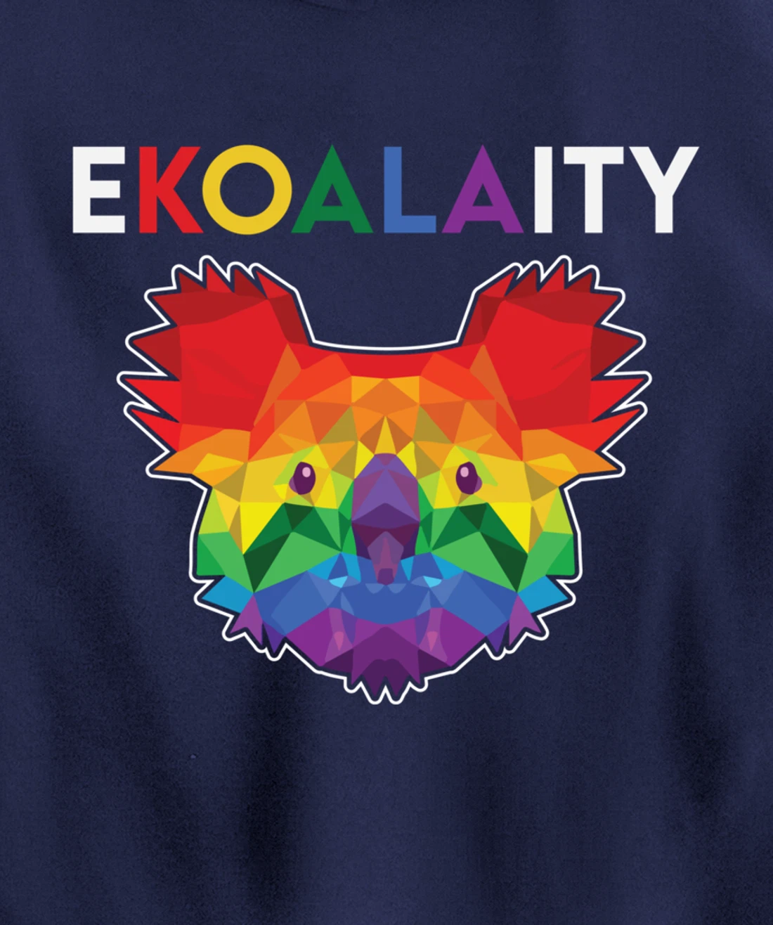Cute Ekoalaity Rainbow LGBT Koala Gay Pride Gift Pullover Hoodie