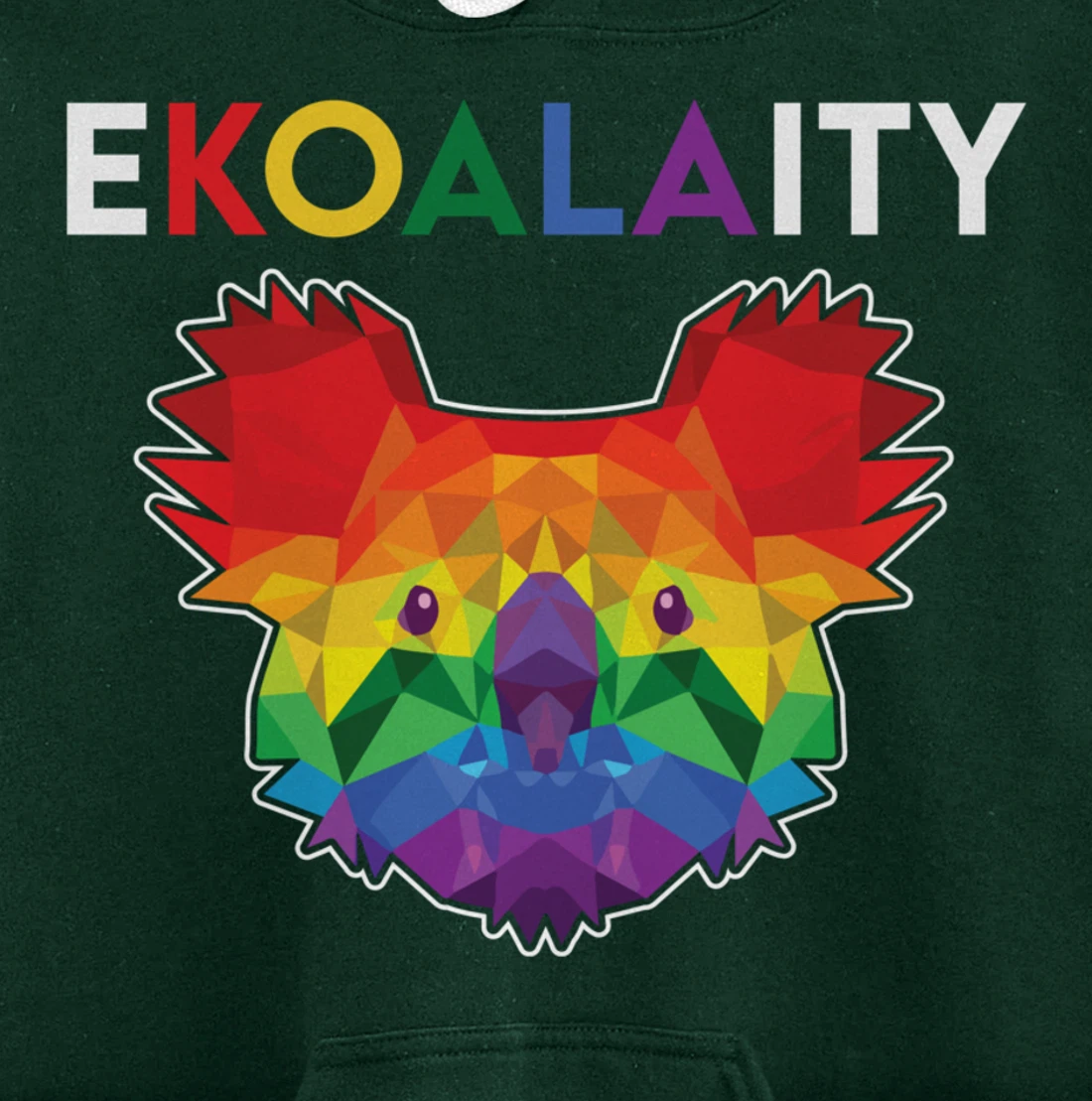 Cute Ekoalaity Rainbow LGBT Koala Gay Pride Gift Pullover Hoodie