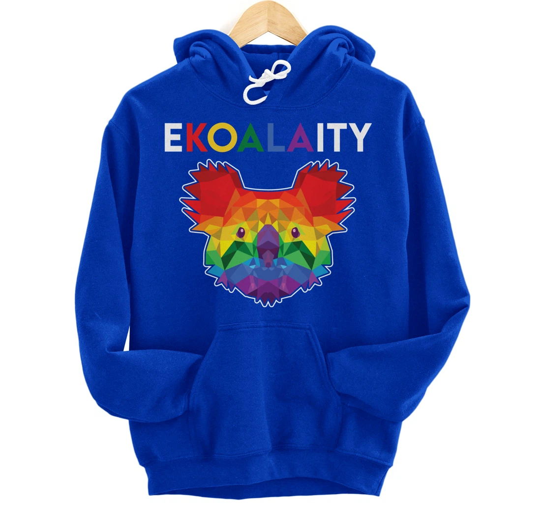 Cute Ekoalaity Rainbow LGBT Koala Gay Pride Gift Pullover Hoodie