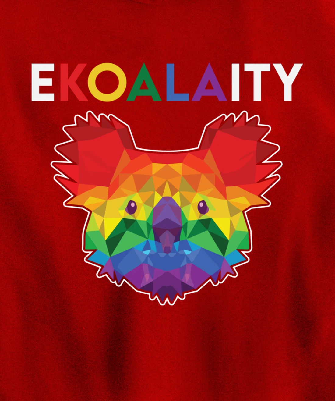 Cute Ekoalaity Rainbow LGBT Koala Gay Pride Gift Pullover Hoodie