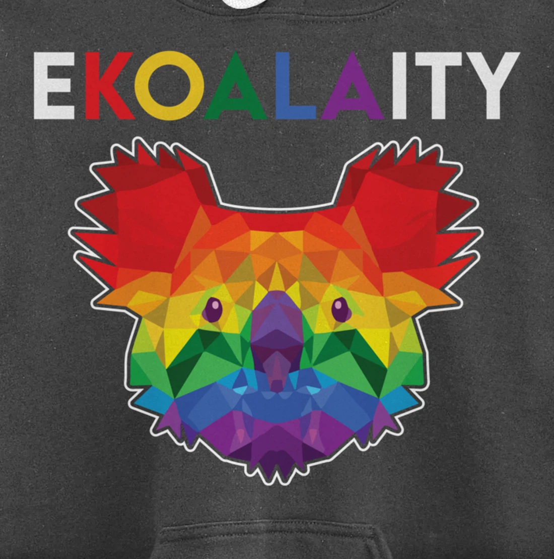 Cute Ekoalaity Rainbow LGBT Koala Gay Pride Gift Pullover Hoodie