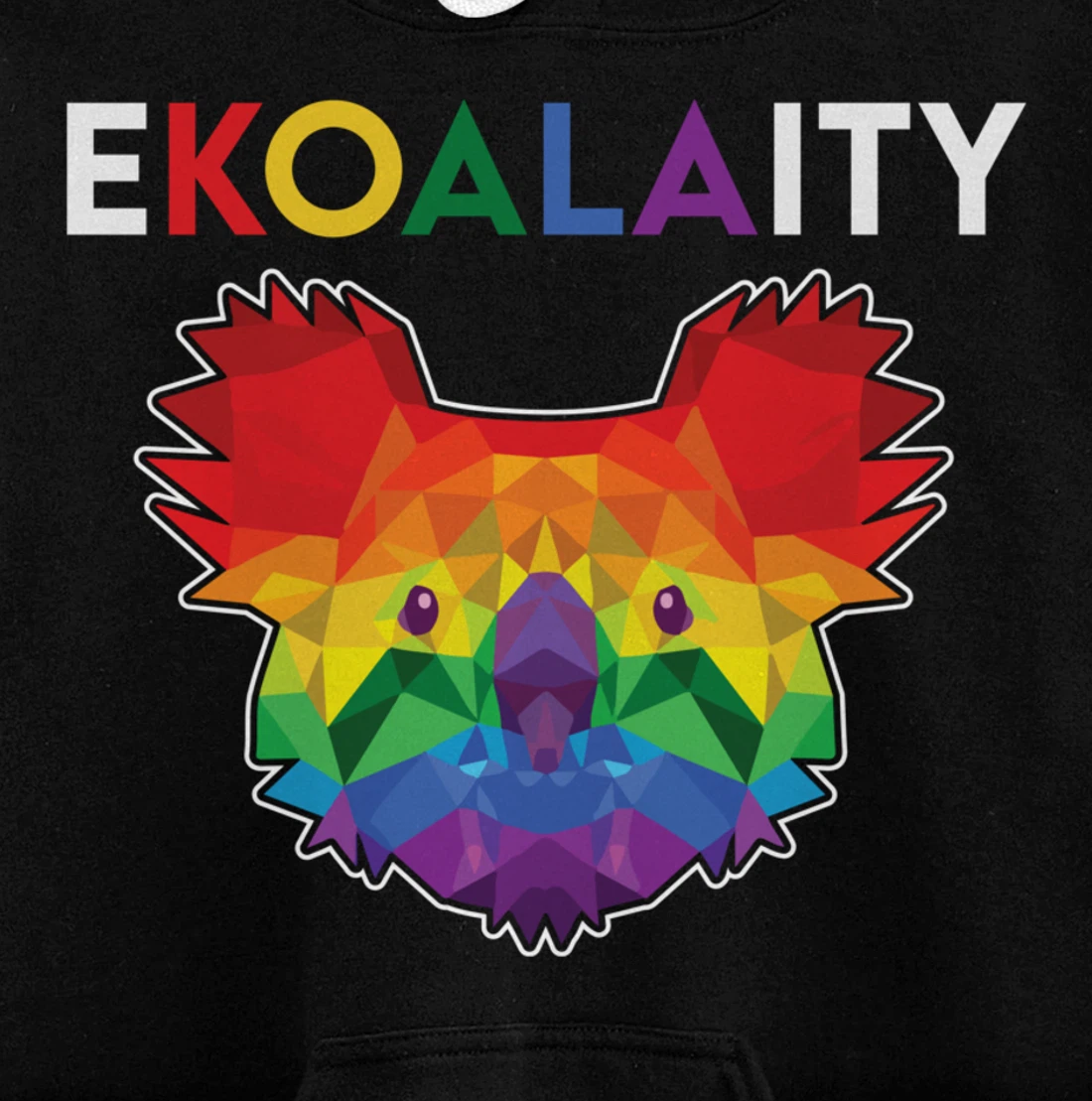 Cute Ekoalaity Rainbow LGBT Koala Gay Pride Gift Pullover Hoodie